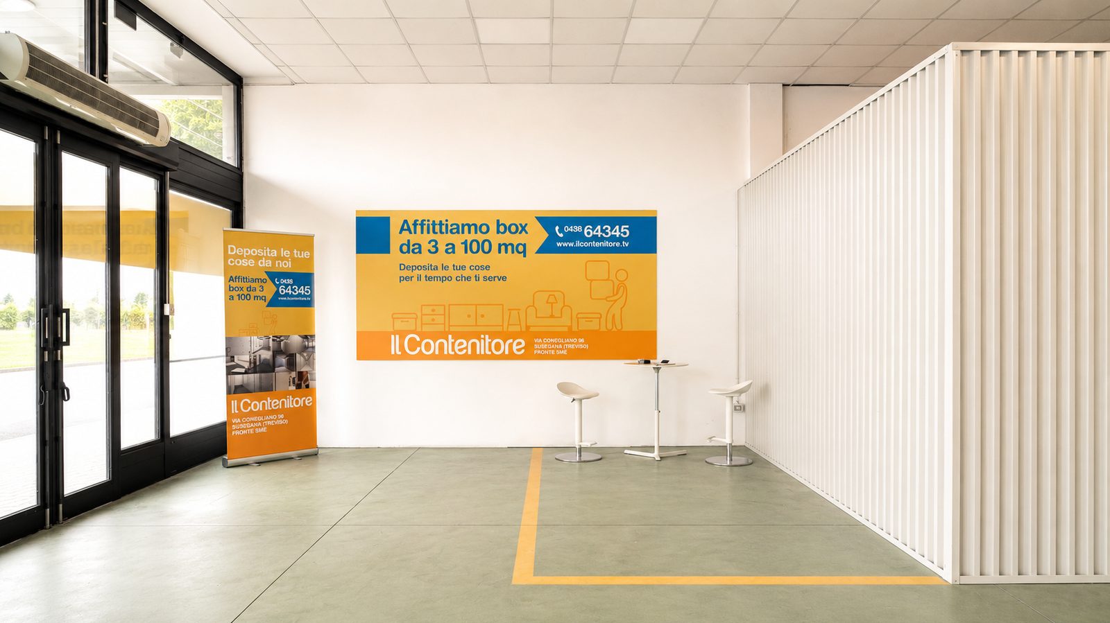 Reception e ingresso self storage Il Contenitore Susegana